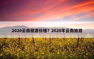 2020云南旅游价格？2020年云南旅游